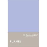 Flanellen Lakens Romanette Blauw-150 x 250 cm