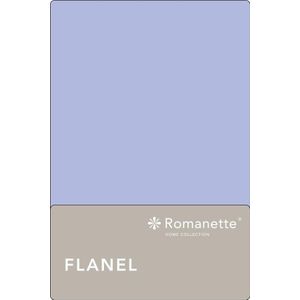 Flanellen Lakens Romanette Blauw-150 x 250 cm