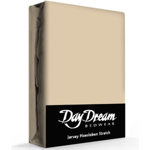 Day Dream Jersey Hoeslaken Nougat-180 x 200 cm