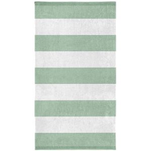 Cinderella Dune Stripe Strandlaken - Luxe Badlaken - 100% Egyptisch katoen - Strandhanddoek 100x200 cm - Groen