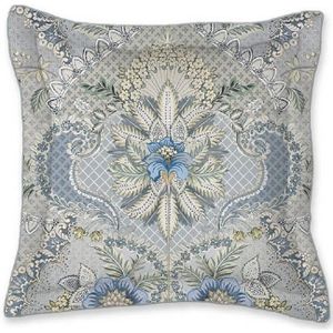 Pip Studio Fleur Saluti Grandi Vierkant Sierkussen Licht Blauw (45x45 cm)