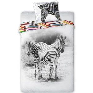 Animal Pictures Zebra - Dekbedovertrek - Eenpersoons - 140 x 200 cm - Multi