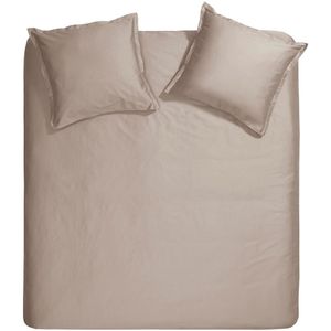 Cinderella Sundays Dekbedovertrek - Extra Breed - Satijn - 260x200/220 cm - Taupe