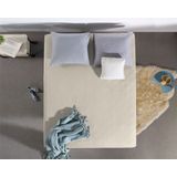 Homecare Jersey Topper Hoeslaken Creme-180 x 200/220 cm