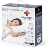 Swiss Nights Elektrische Onderdeken - 80x150 - Eenpersoons - Wit