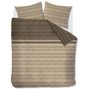 Beddinghouse Dekbedovertrek Lorena Dark Sand-Lits-jumeaux (260 x 200/220 cm)