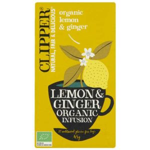 3x Clipper Thee Lemon & Ginger 20 stuks
