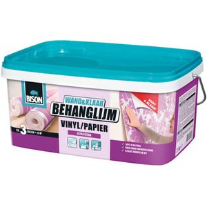 Bison Wand&Klaar Behanglijm Vinyl/Papier Emmer 2,5 kg