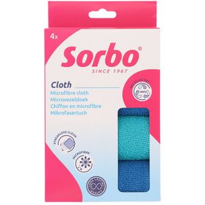 6x Sorbo Microvezeldoek recycled 35x35cm 4 stuks