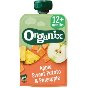 Organix Knijpfruit 12+m Appel Zoete Aardappel & Ananas 100 gr