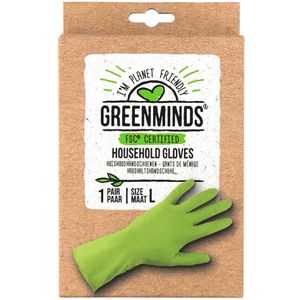 6x Greenminds Huishoudhandschoenen L 1 paar