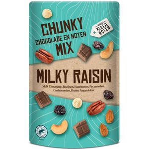 10x Verse Klassenoten Chunky Chocolade en Noten Mix Milky Raisin 150 gr