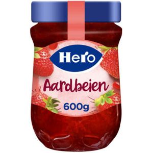 3x Hero Jam Aardbeien 600 gr