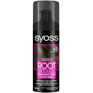 1+1 gratis: Syoss Uitgroeispray Donker Bruin