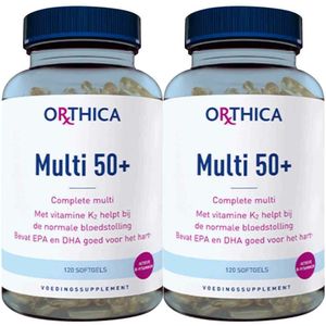 Gratis Verzending: 2x Orthica Multi 50+ 120 softgels