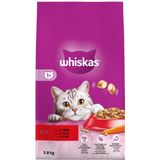3x Whiskas Kattenvoer Adult Rund 3,8 kg