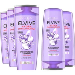 L'Oréal Elvive Hydra Hyaluronic Hydraterend - Shampoo 3x 250 ml & Conditioner 2x 200 ml - Pakket