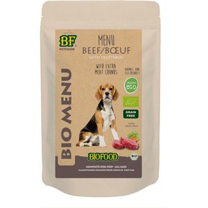 15x BF Petfood Biofood Organic Rund Menu 150 gr