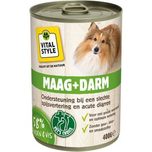 VITALstyle Hondenvoer Blik Maag & Darm 400 gr