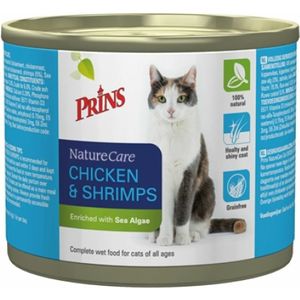 Prins Naturecare Kattenvoer Kip - Garnaal 200 gr