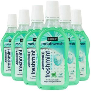 6x Sence Fresh Mondwater Freshmint 500 ml
