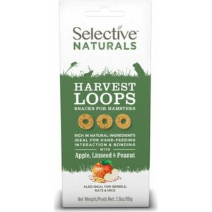 4x Supreme Selective Naturals Snack Harvest Loops 80 gr