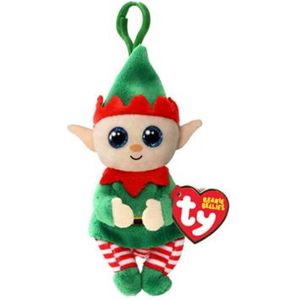 TY Beanie Boo's Clip Christmas Elf Green Belly 7 cm