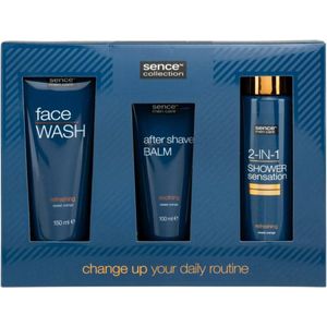 Sence Modern Rich Geschenkset 2-in-1 Shampoo en Douchegel + Aftershave balsem + Gezichtsreiniger 1 set