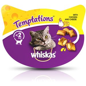 Whiskas Snack Temptations Kip - Kaas 60 gr