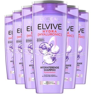 6x L'Oréal Elvive Hydra Hyaluronic Shampoo 250 ml