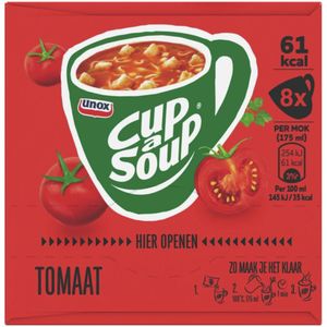 6x Unox Cup-a-Soup Tomaat 3 x 175 ml