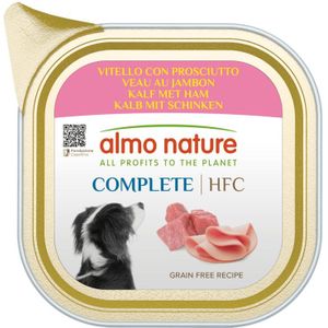 11x Almo Nature HFC Alu Hondenvoer Kalf & Ham 150 gr