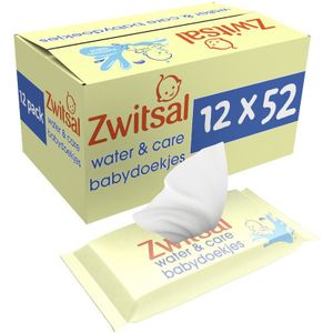 Zwitsal Water & Care Babydoekjes met Zwitsalgeur 12 x 52 doekjes