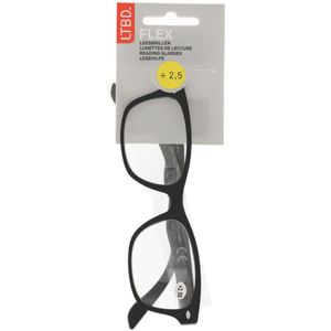 LTBD FLEX leesbril zwart soft touch +2,5