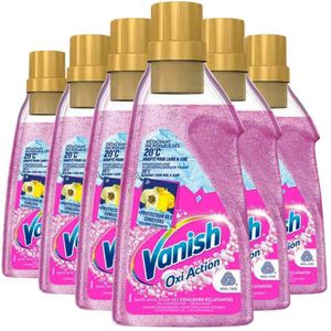 6x Vanish Oxi Action Wasbooster Gel 750 ml