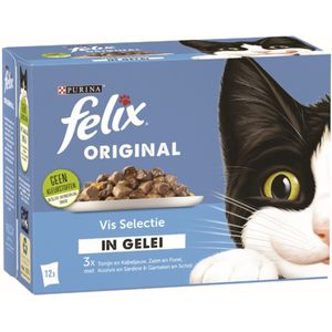 4x Felix Original Vis Selectie in Gelei 12 x 85 gr