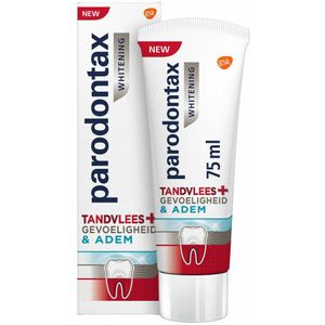 12x Parodontax Tandpasta Tandvlees + Gevoeligheid & Adem Whitening 75 ml