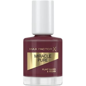 1+1 gratis: Max Factor Miracle Pure Vegan Nagellak 373 Regal Garnet 12 ml