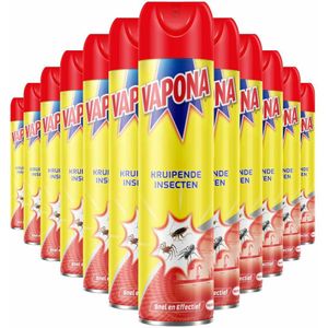 12x Vapona Kruipende Insecten Spray 400 ml