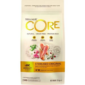 Wellness Core Kattenvoer Sterilised Kip - Kalkoen 1,75 kg