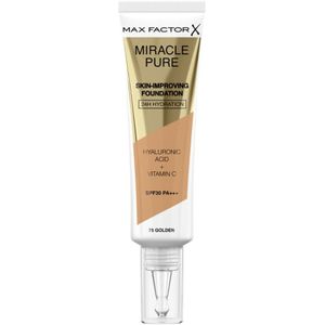 1+1 gratis: Max Factor Miracle Pure Foundation 075 Golden 30 ml