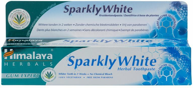 6x Himalaya Herbals Kruidentandpasta Sparkly White 75 ml