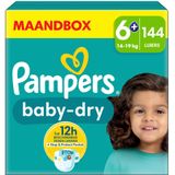 Pampers Baby Dry Luiers Maat 6+ (14-19 kg) 144 stuks