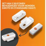 Weenect Siliconen Hoes Dog XL White 2 stuks