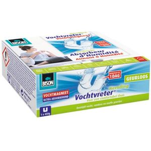 6x Bison Vochtvreter Vochtmagneet Neutraal 450 gr
