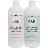 B&B Italiaanse Wasparfum Wasmiddel Witte Musk & Katoen Bloem Pakket