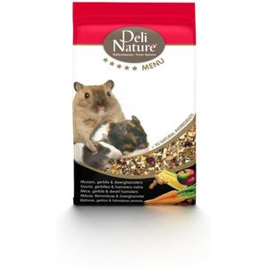 Deli Nature 5 Sterren Menu Muis, Woestijnrat en Dwerghamster 750 gr