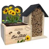 Baza Bee Hotel Met Bio Bloemen Zonnebloem