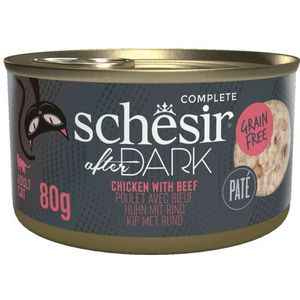 12x Schesir After Dark Paté Kip & Rund 80 gr