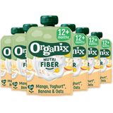 6x Organix Knijpfruit Nutri Fiber Mango Yoghurt Banaan 12+m 100 gr